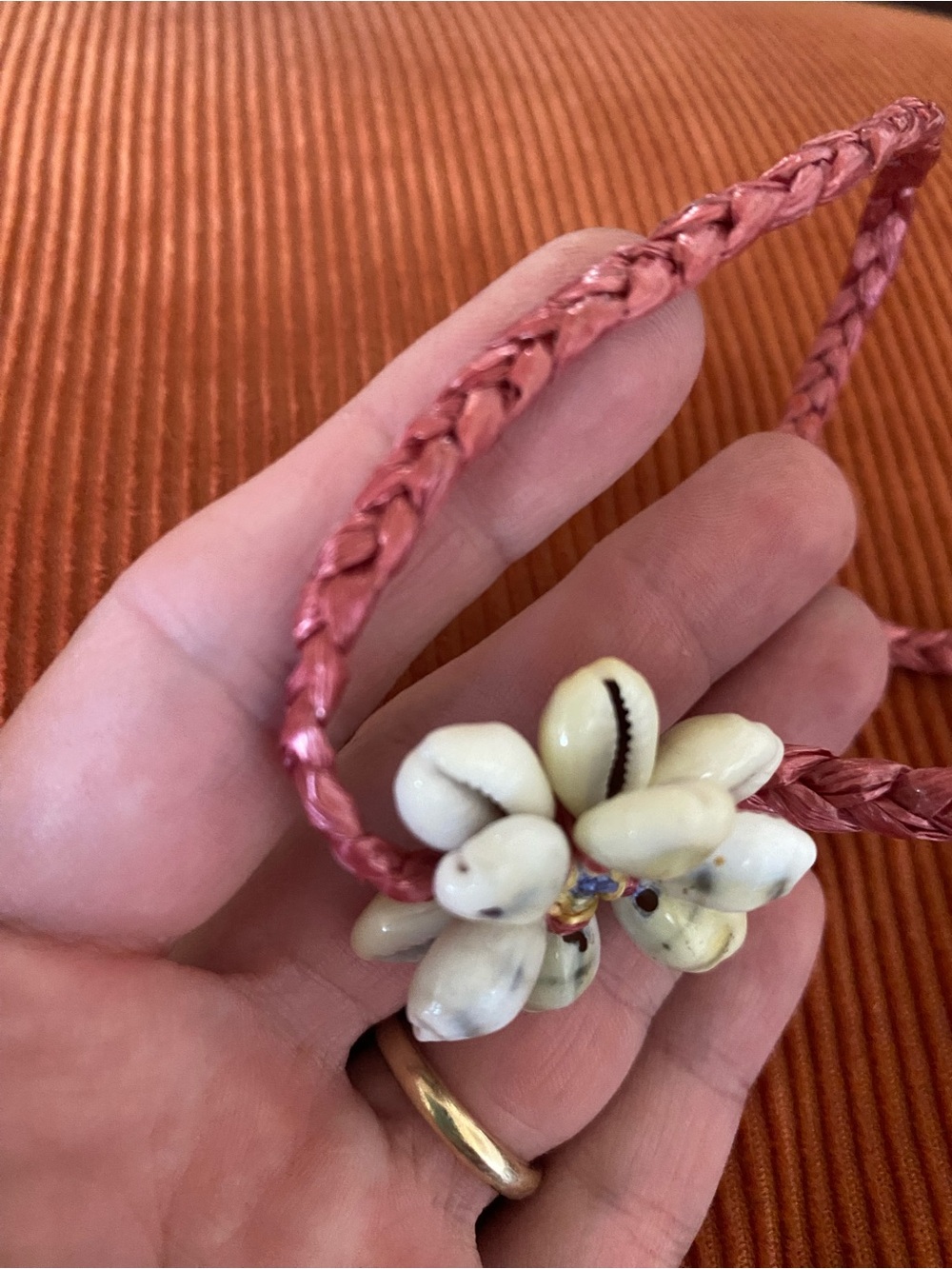 Vintage Braided/Sea Shell Choker Necklace - Picture 4 of 4
